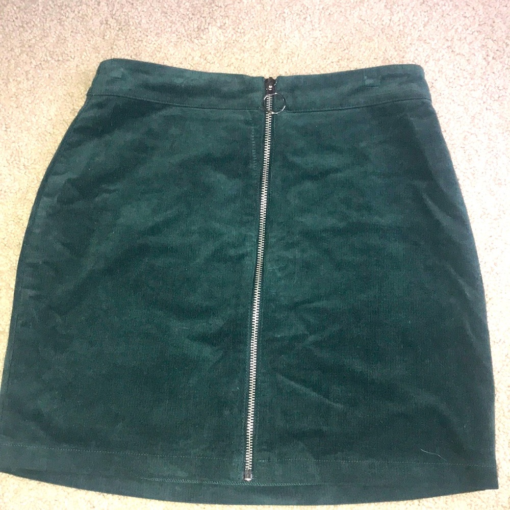 Forever 21 Olive Corduroy Skirt